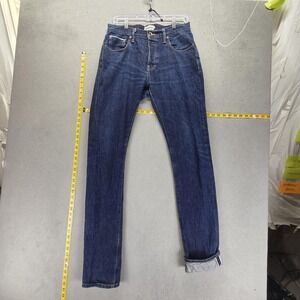 Taylor Stitch Jeans Mens 31x36 Blue Selvedge Slim White Oak Cone Button Fly